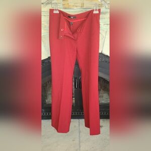 MING Designer Red Slacks Pants Sz 8